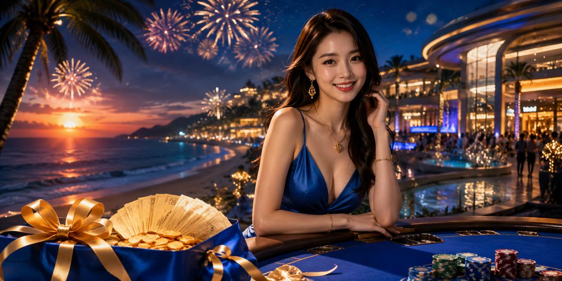 Người chơi tại bãi biển Phú Quốc thư giãn và trải nghiệm game trực tuyến trên điện thoại